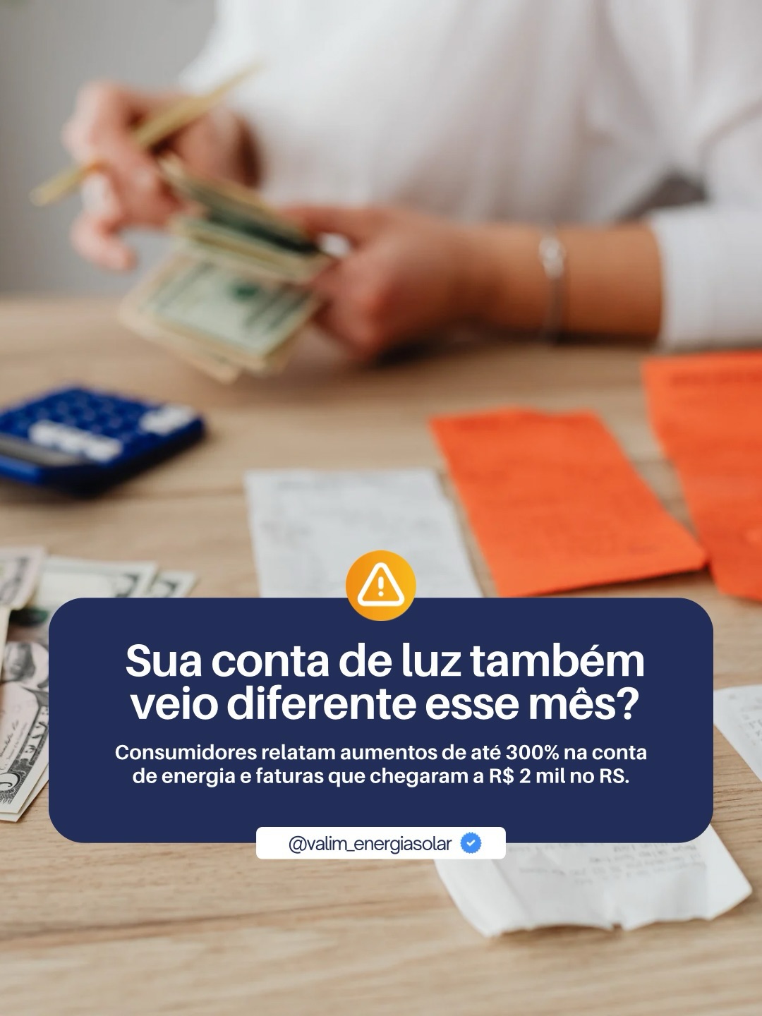 Publicação 1 do Instagram da Valim Energia Solar